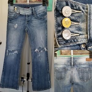 Vigoss Sz 11/12 : 31 Blue Jeans Yellow Button